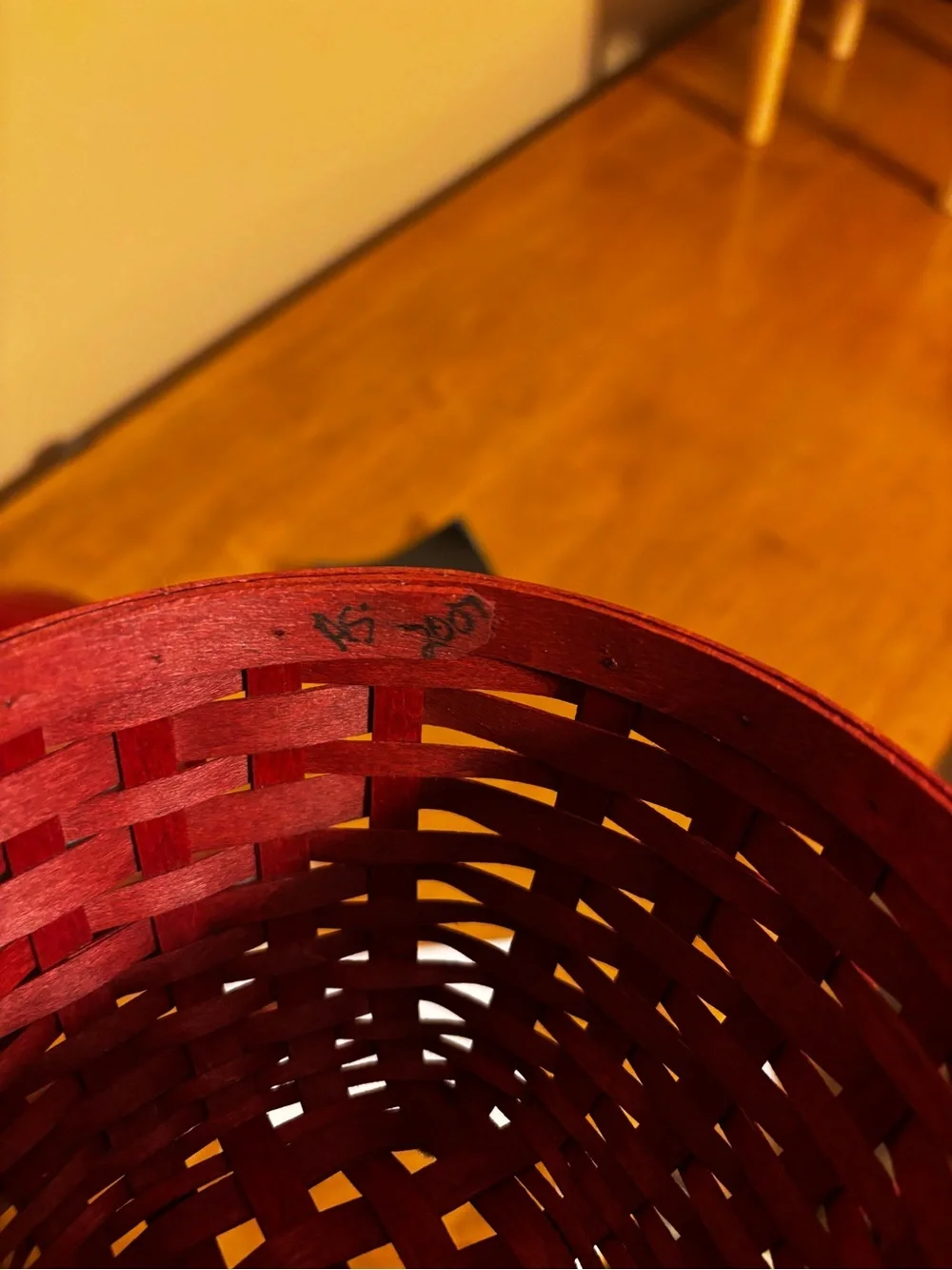 2007 Longaberger Collectors Club Apple Basket